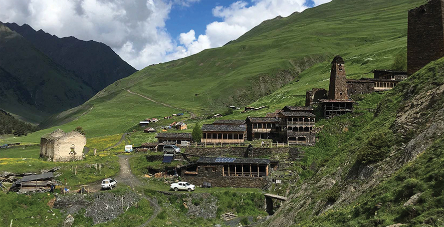 A mountainous Georgian village. Source: afar.com