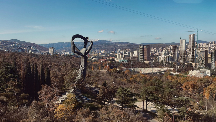 A view of Tbilisi. Source: slowandsteadyblog