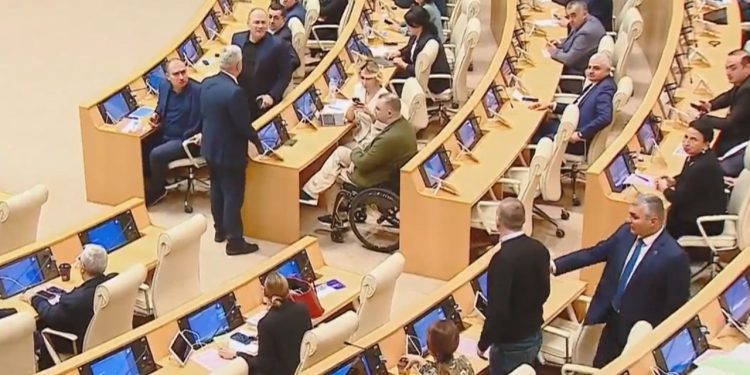 Noise at the plenary session where bill on “Foreign Influence” is being discussed