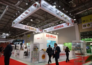 Georgian entrepreneurs present their products at the exhibition in Baku