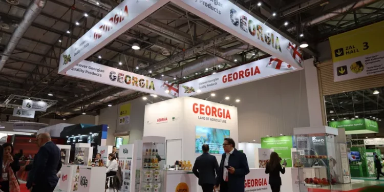 Georgian entrepreneurs present their products at the exhibition in Baku