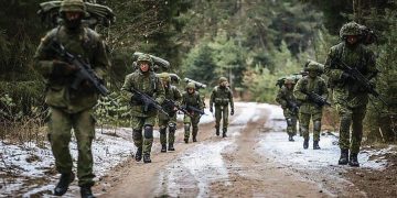 Conscripts in Lithuania conduct food patrol training during their 9-month mandatory service. Photo Credit: G. Maksimovicz-Alkema/Lithuanian Armed Forces