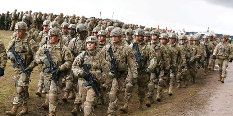 US soldiers attend welcoming ceremony for US-led NATO troops near Orzysz, Poland. Source: cyprus-mail.com