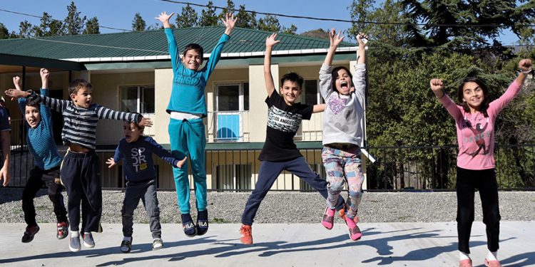 Children who have been assisted by American Friends of Georgia. Photo from Lena Kiladze