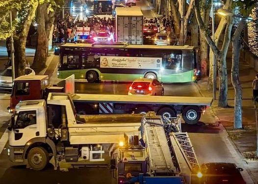 Tbilisi bus drivers join protest
