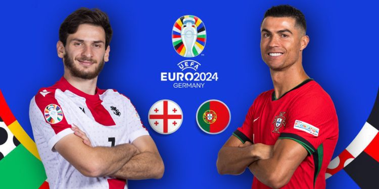 Georgian football team to play against Portugal today at Euro 2024