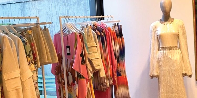 Marcel Ostertag Store Berlin view. Flowers in the Dark collection 2024