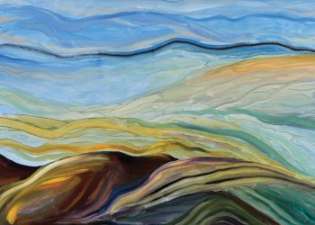 Lia Bagrationi, “View From My Window”, acrylic on canvas, 2023