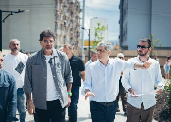 Kakha Kaladze inspects development of new park in Didi Dighomi