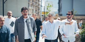 Kakha Kaladze inspects development of new park in Didi Dighomi