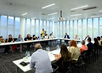 Natia Turnava meets with the students of Tbilisi Public Management School