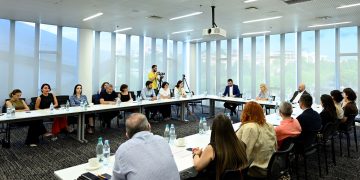 Natia Turnava meets with the students of Tbilisi Public Management School