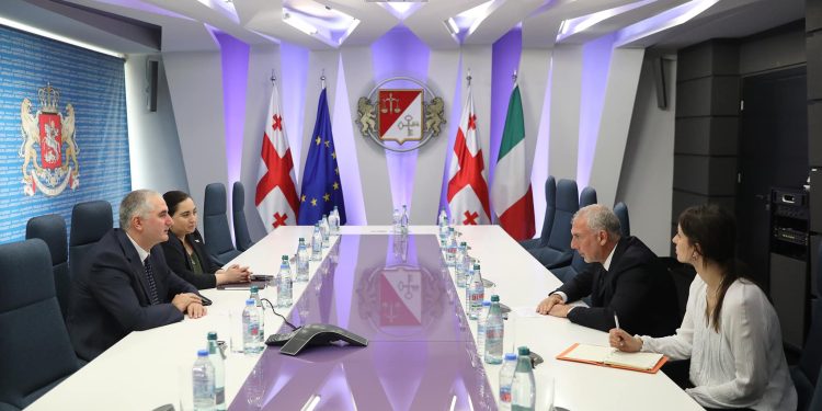 Minister of Finance meets New Ambassador of Italy to Georgia