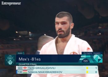 Georgian judoka Tato Grigalashvili is in the quarterfinals of the Olympics