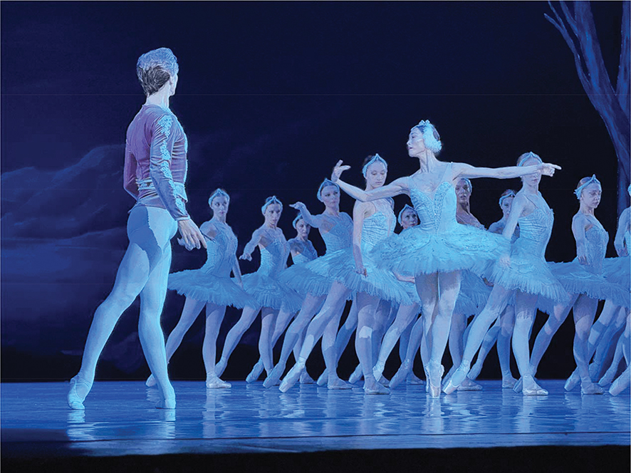 Fumi Kaneko as Odette and Vadim Muntagirov as Prince Siegfried. Photo by the author