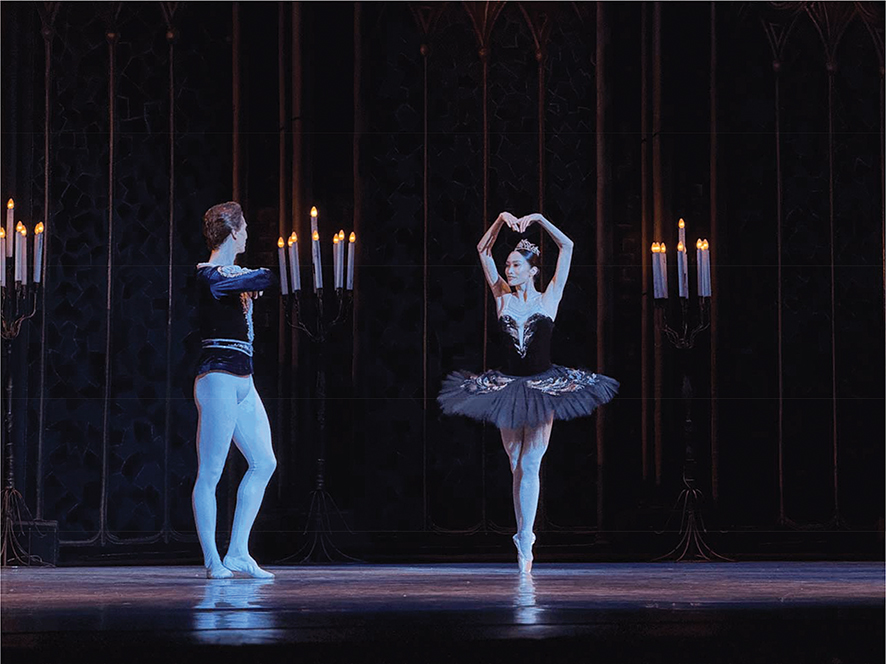 Fumi Kaneko as Odile and Vadim Muntagirov as Prince Siegfried / Photo by the author