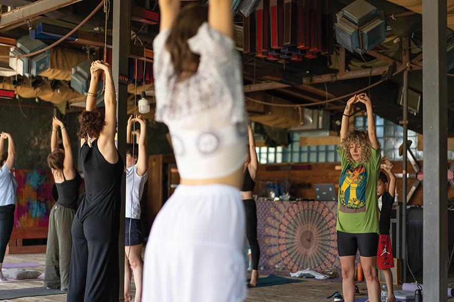 Outdoor workshop at Ertoba. Source: Lumos Yoga Studio