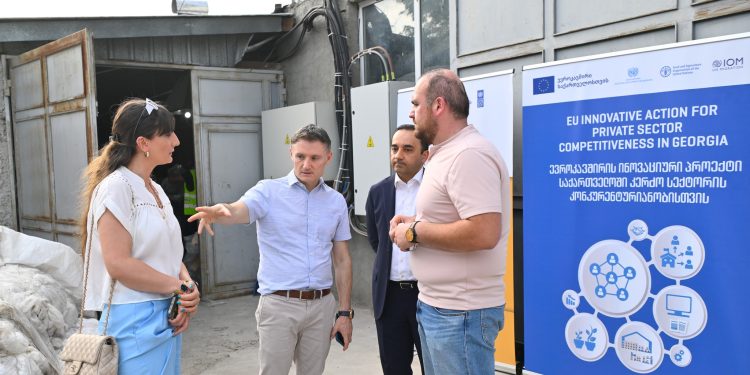 UN Resident Coordinator visits plastic packaging producer in Kakheti