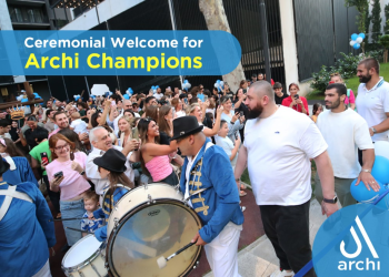 Ceremonial Welcome for Archi Champions