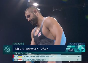 Freestyle wrestler Geno Petriashvili is in the semifinals of the Olympics