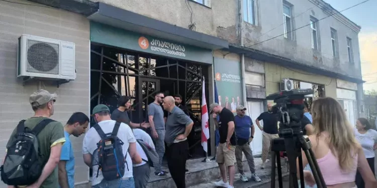 Co-chairman of Akhali party Nika Melia attacked