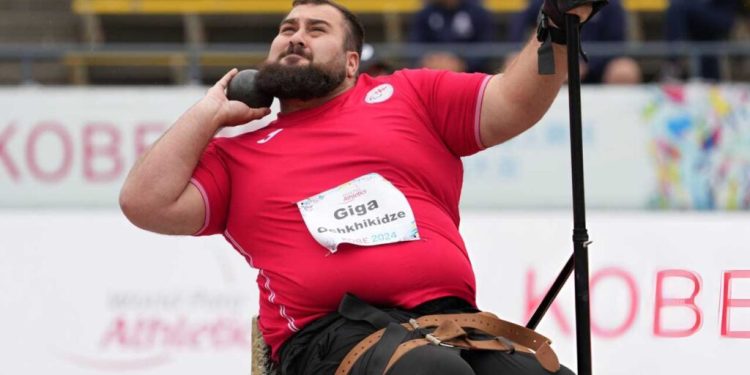 Georgia’s Giga Ochkhikidze wins gold in men’s shot put F53 at Paralympics Games Paris 2024