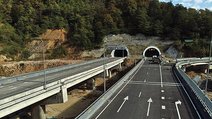 Part of the new east-west highway