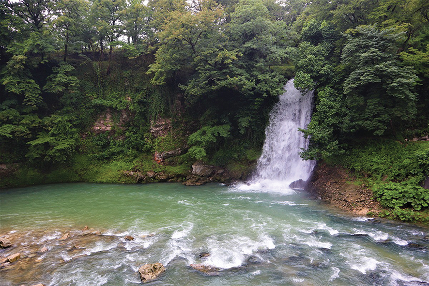 Oghueshi Waterfall from the suspension bridge. Source: WanderwithJo 