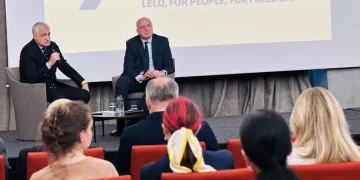 Khazaradze and Japaridze discuss political priorities with the American Chamber of Commerce