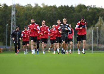 Georgian National Football Team gathers for Ukraine match in Poland