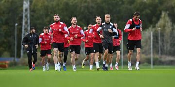 Georgian National Football Team gathers for Ukraine match in Poland