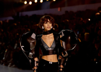 Mathilda Gvarliani walks for Victoria’s Secret Fashion Show 2024