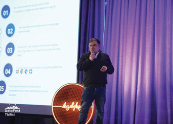 CEO Rati Skhirtladze. Photo by DataFest, Tbilisi 2024