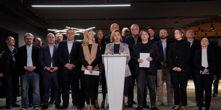 Opposition to announce action plan on Rustaveli on November 4