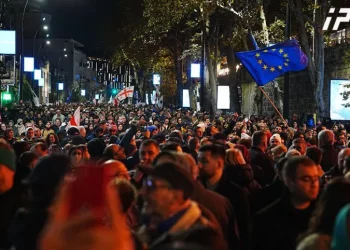 Rally participants return to the territory of TSU