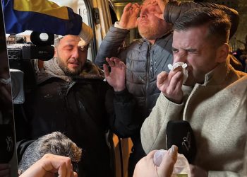 Media representatives injured and detained by riot police