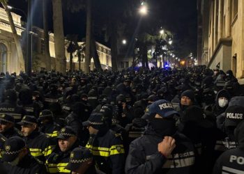 March participants join Rustaveli protest