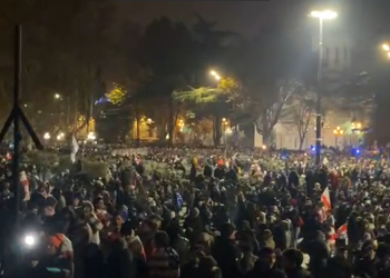 Third night of protests in Tbilisi, other cities around Georgia