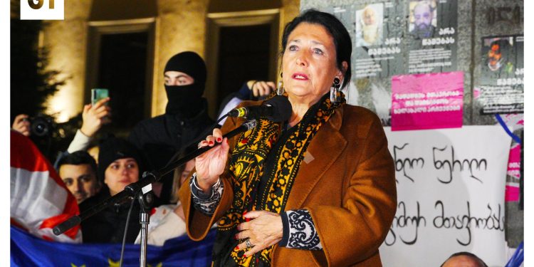 Salome Zurabishvili calls for election talks during rally