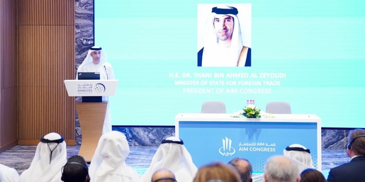 In The Presence of His Excellency Dr. Thani Al Zeyoudi, AIM Congress announced the details of its 14th edition, which will be held in Abu Dhabi next April