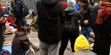 Protest continues on Melikishvili Street