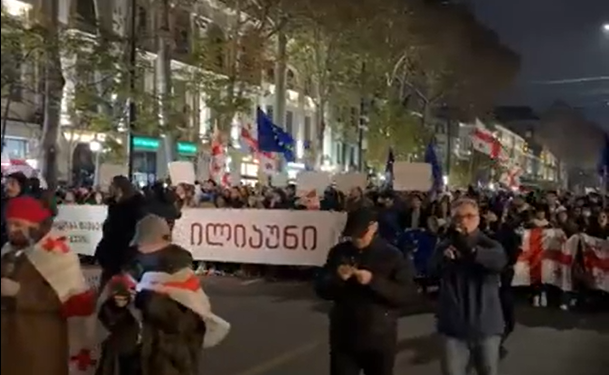 5th night of protests kicks off in Tbilisi