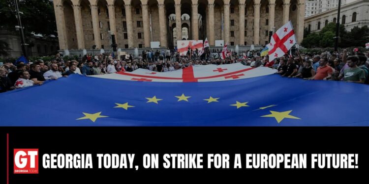 GEORGIA TODAY joins nationwide strike for a European future