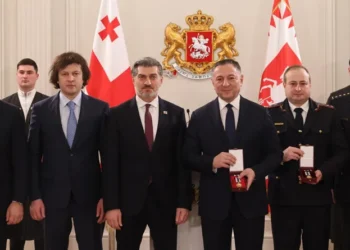 Mikheil Kavelashvili awards GD’s Minister of Internal Affairs and other police officials Order of Honor