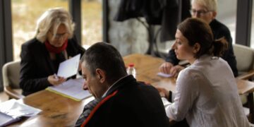 PACE delegation members visit Giorgi Gakharia at his house