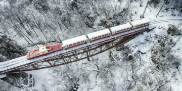 Georgian Railway cancels trains during heavy snowfall