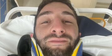 TV Pirveli cameraman Niko Kokaia injured during the protest