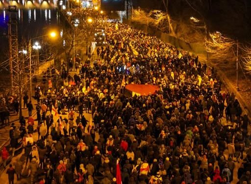 Protests continue in Tbilisi on 104th anniversary of Red Army’s takeover of Georgian capital