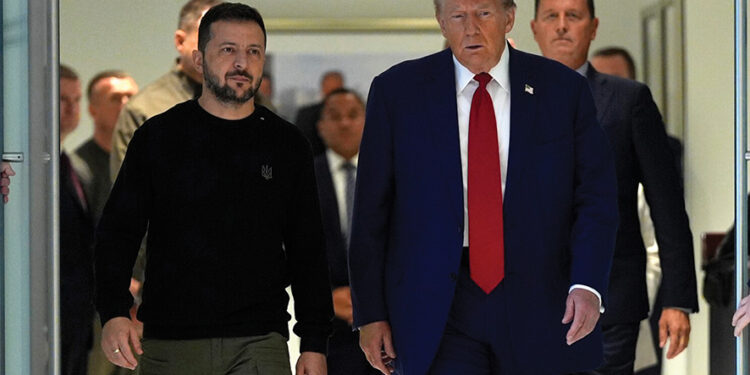 Zelensky and Trump. Source: AP