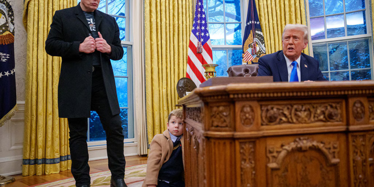 Trump removes historic resolute desk after incident with Musk’s child